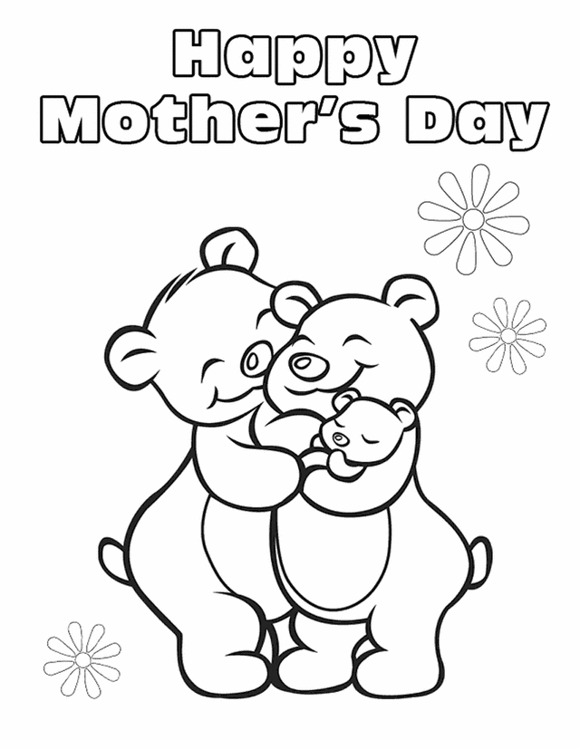 mothers coloring pages - photo #11