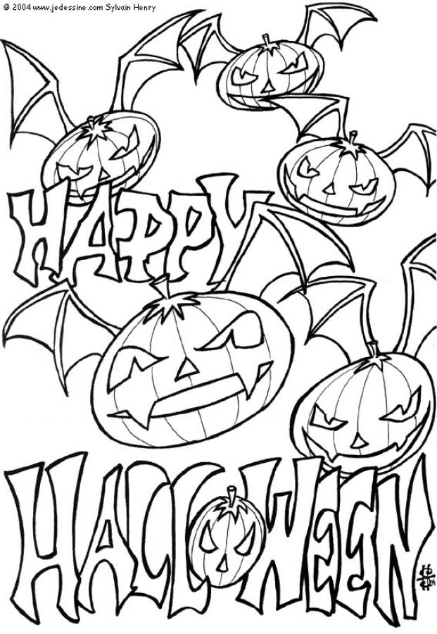 hallaween coloring pages - photo #12