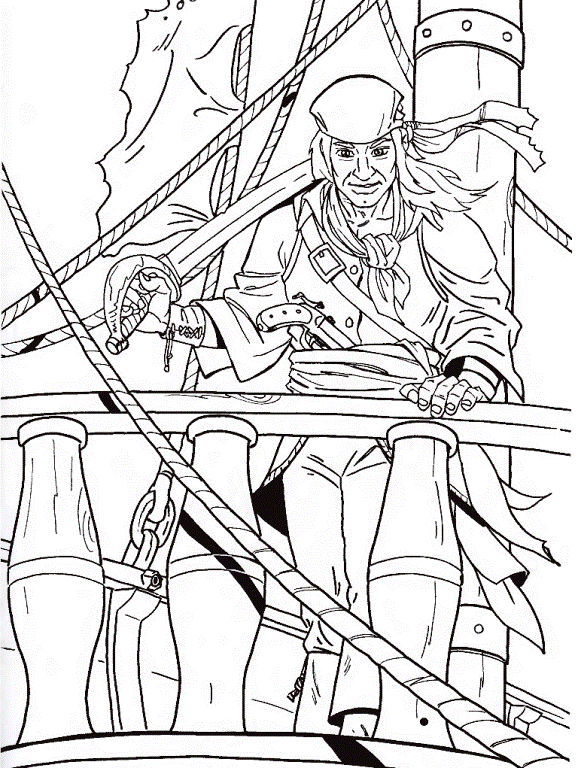 jack and the neverland pirate coloring pages - photo #50