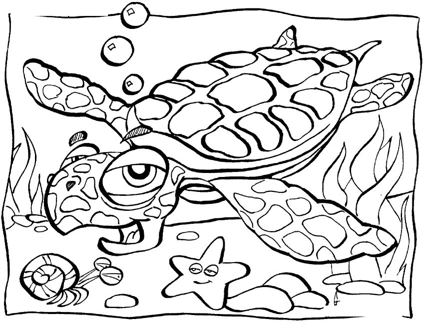 coloring pages ocean animals - photo #1