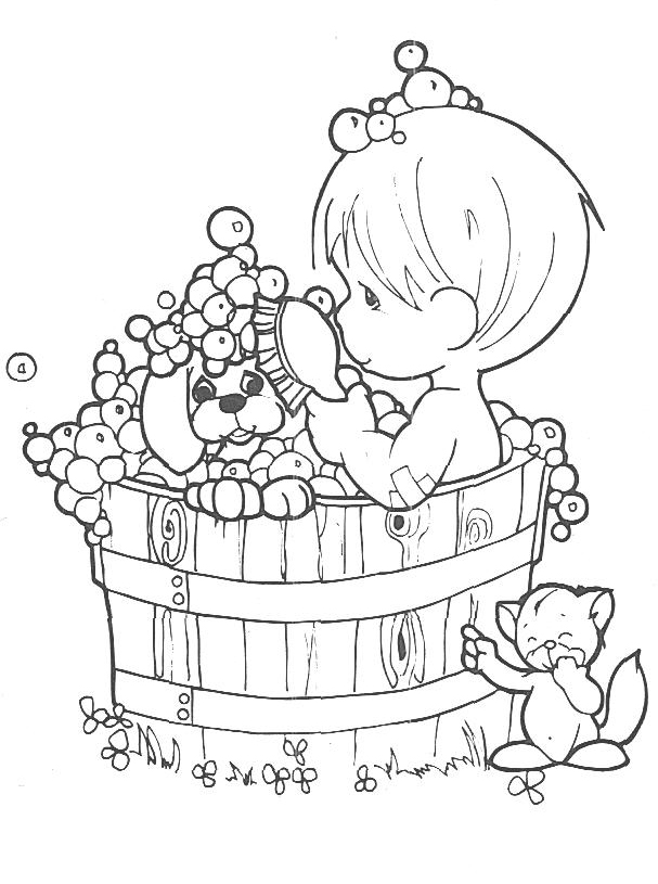 precious moment baby coloring pages - photo #25