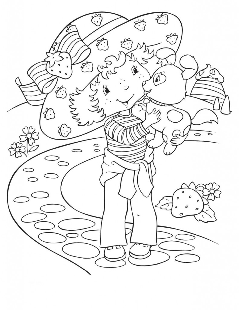 strawberry shortcake friends coloring pages - photo #4