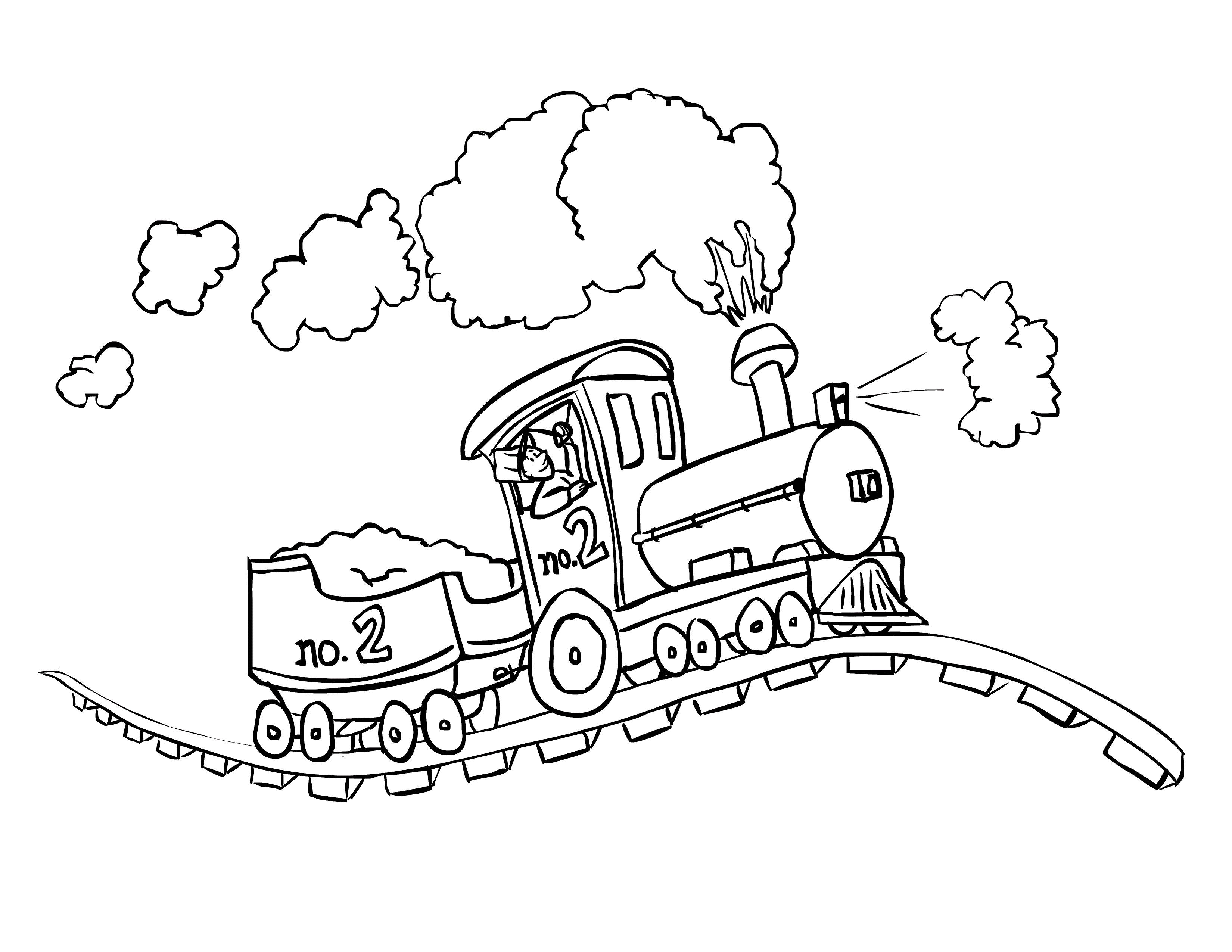 trains to colour in Colouring Pages