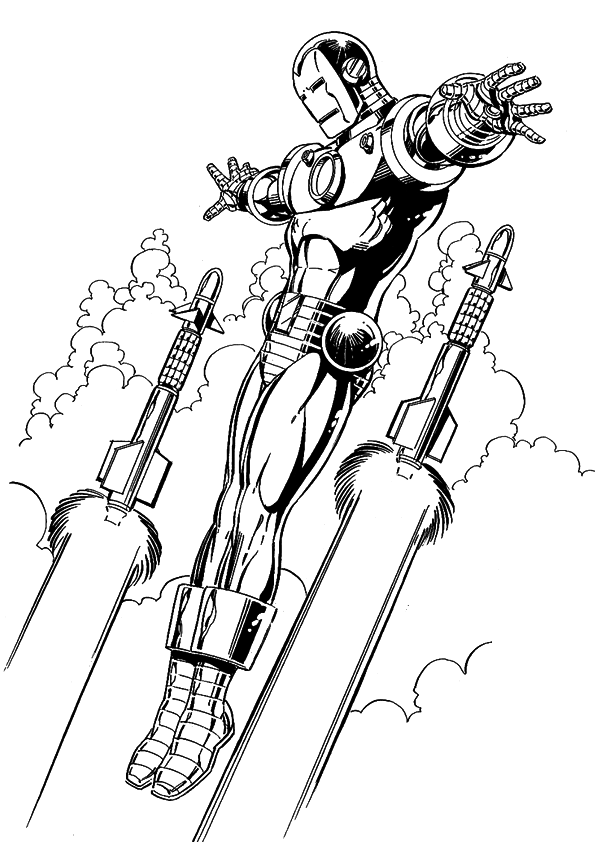 marvel coloring pages iron man - photo #31