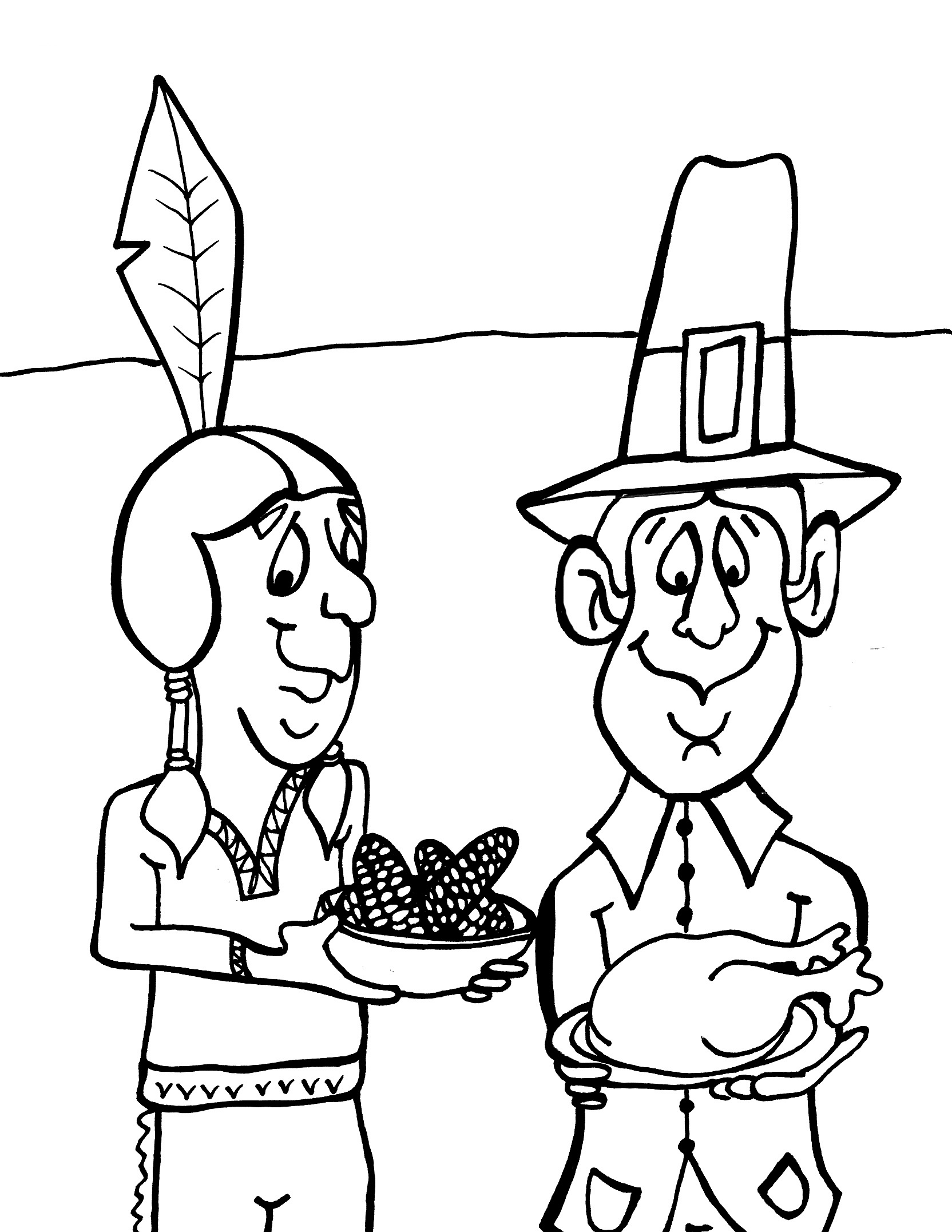 thanksgiving children coloring pages - photo #9