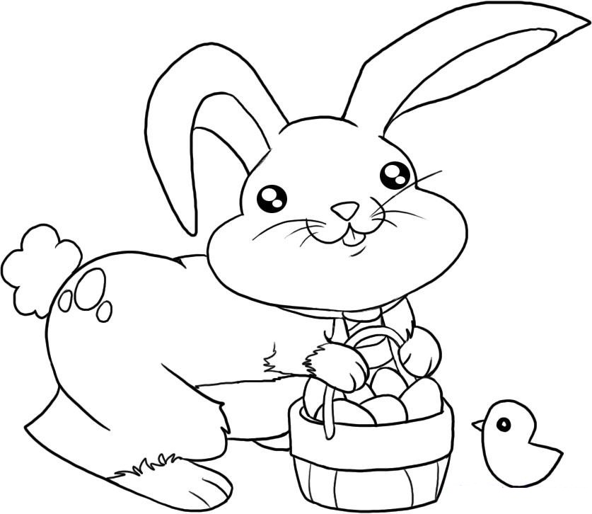 easter bunny coloring pages - photo #24