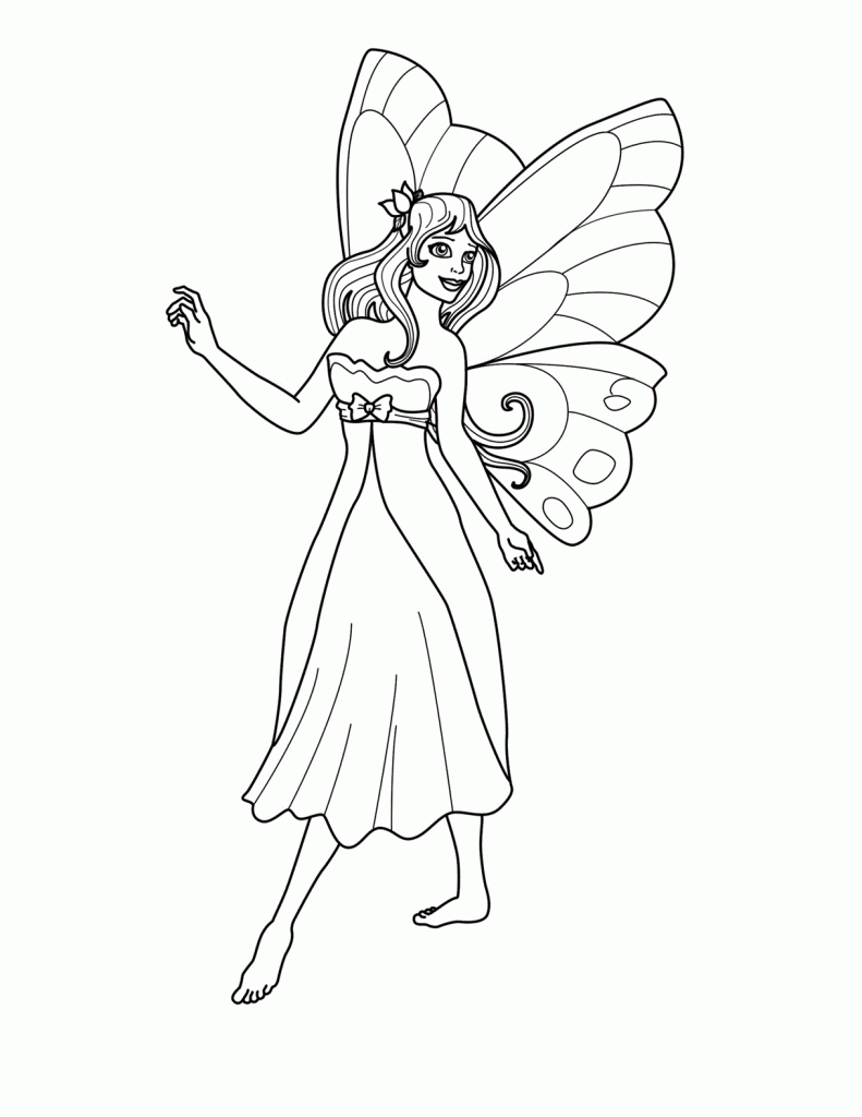 Fairy Coloring Pages Kidsuki