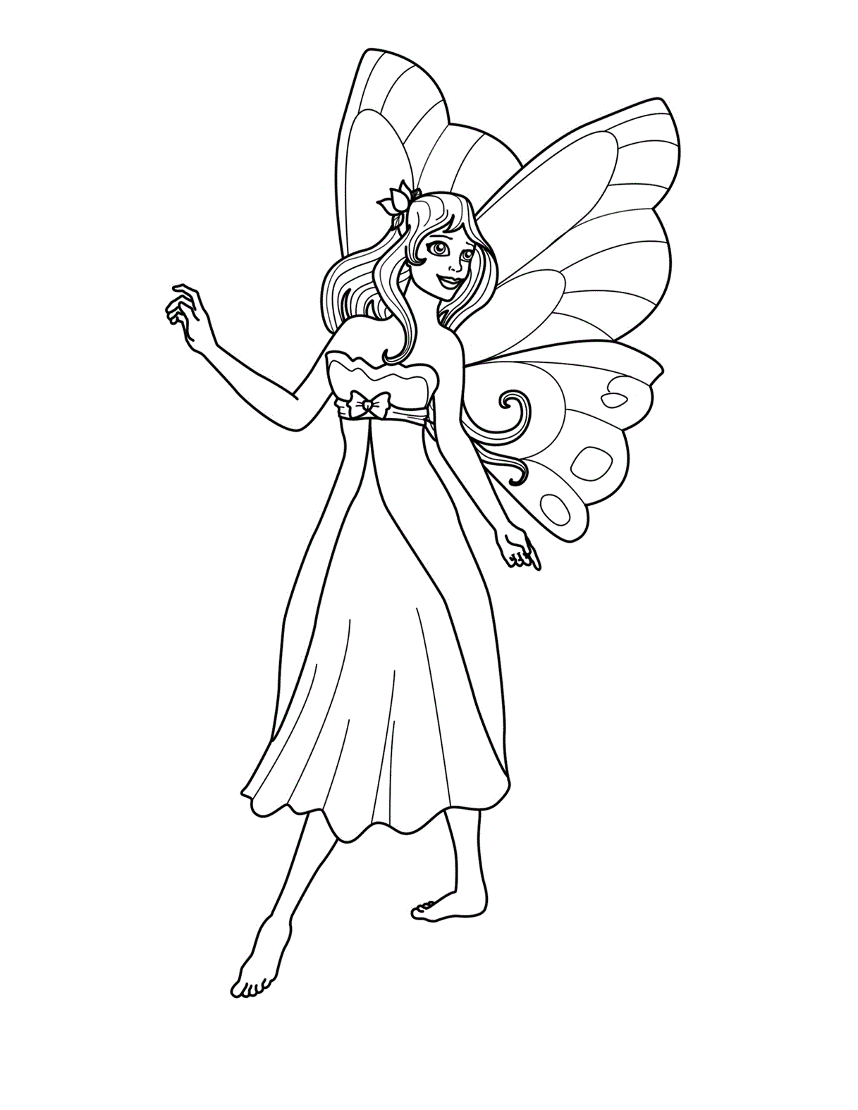 fairies and mermaids coloring pages - photo #43