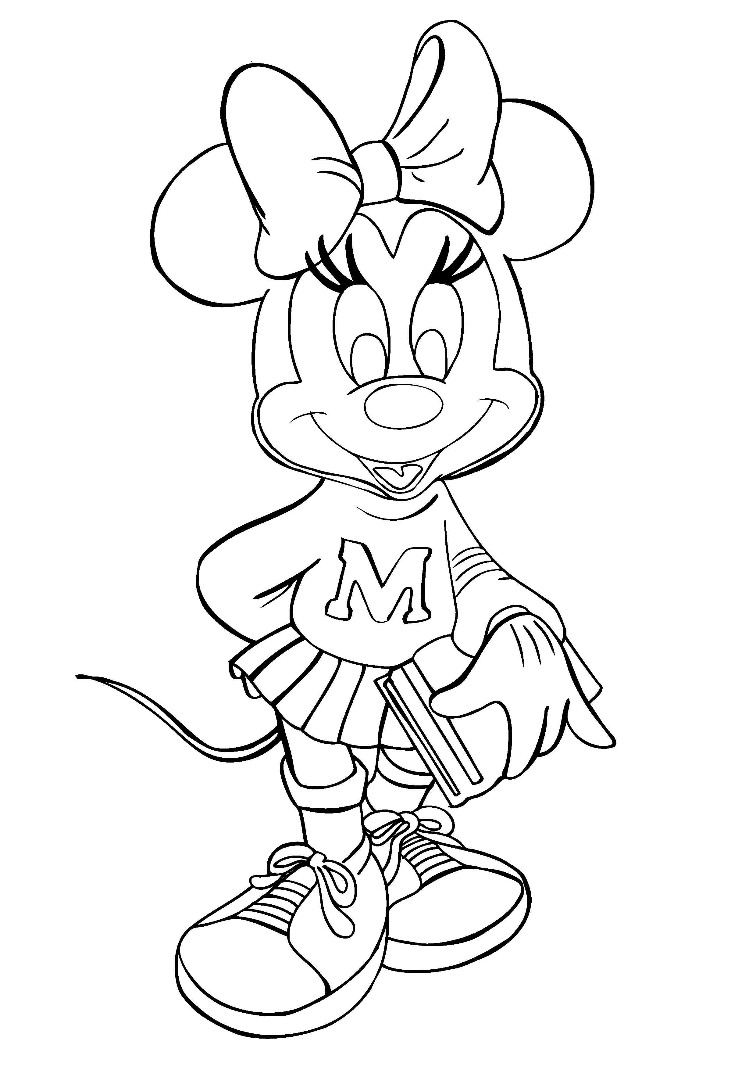 Disney Minnie Mouse Coloring Pages