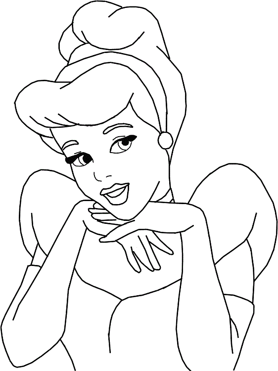 princess cinderella coloring pages games for girls - photo #37