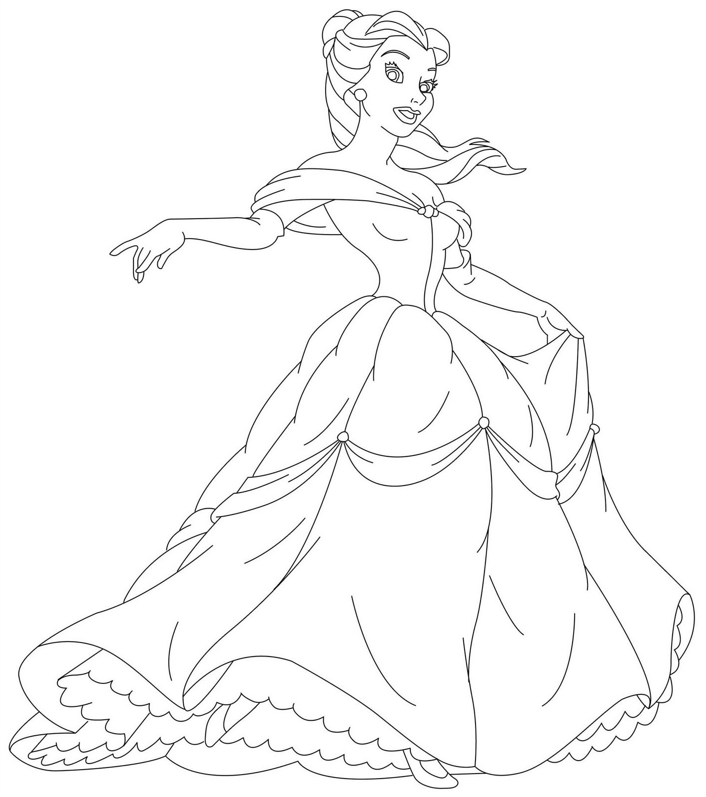 Disney Princesses Coloring Pages Kidsuki