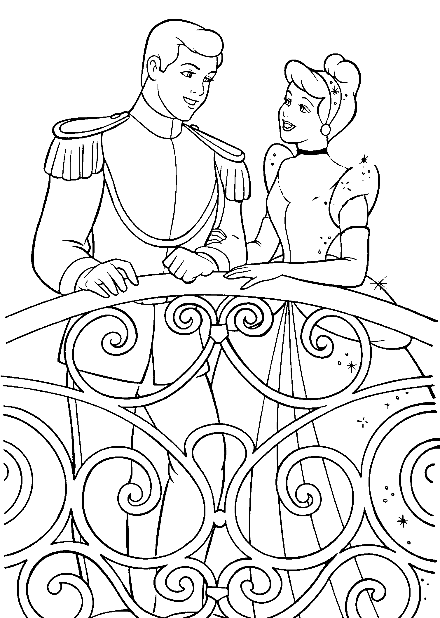 Disney Princess Cinderella Coloring Pages