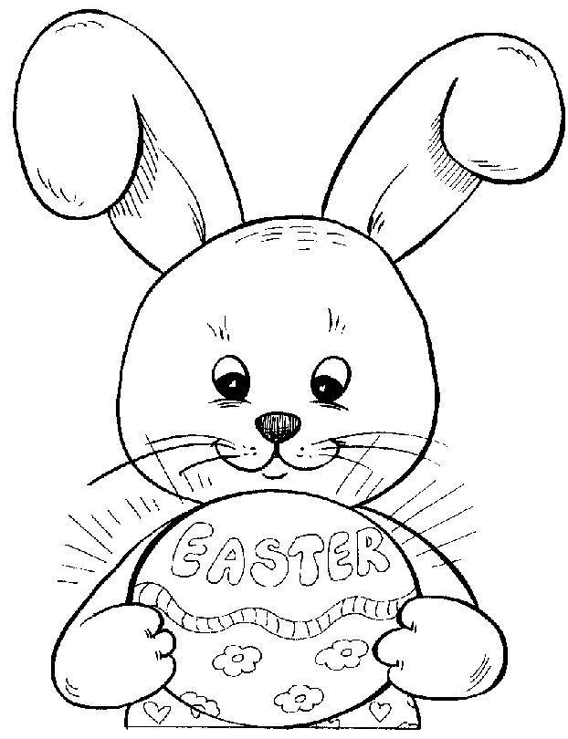 easter bunny free printable coloring pages - photo #18