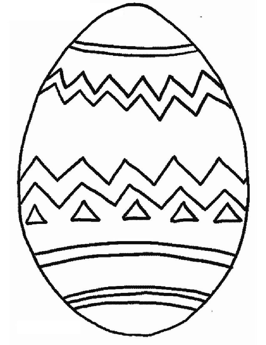 Easter Egg Colouring Pages Free Printable