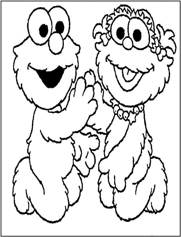 images of elmo coloring pages - photo #26