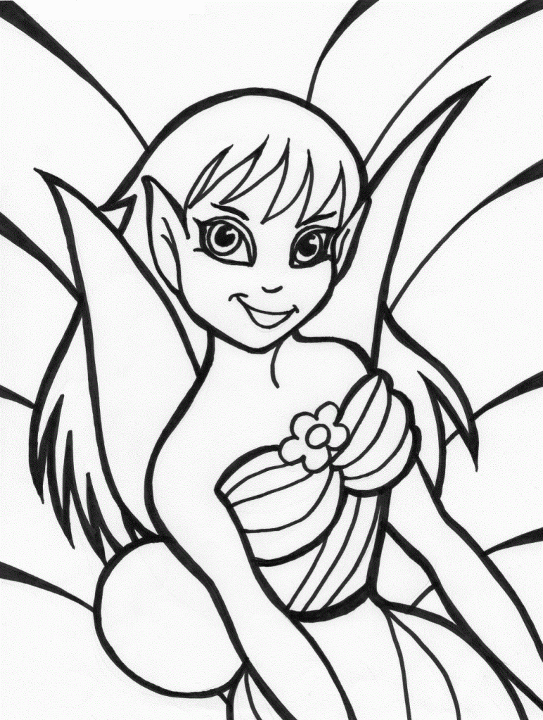 Free Printable Fairy Coloring Pages For Kids