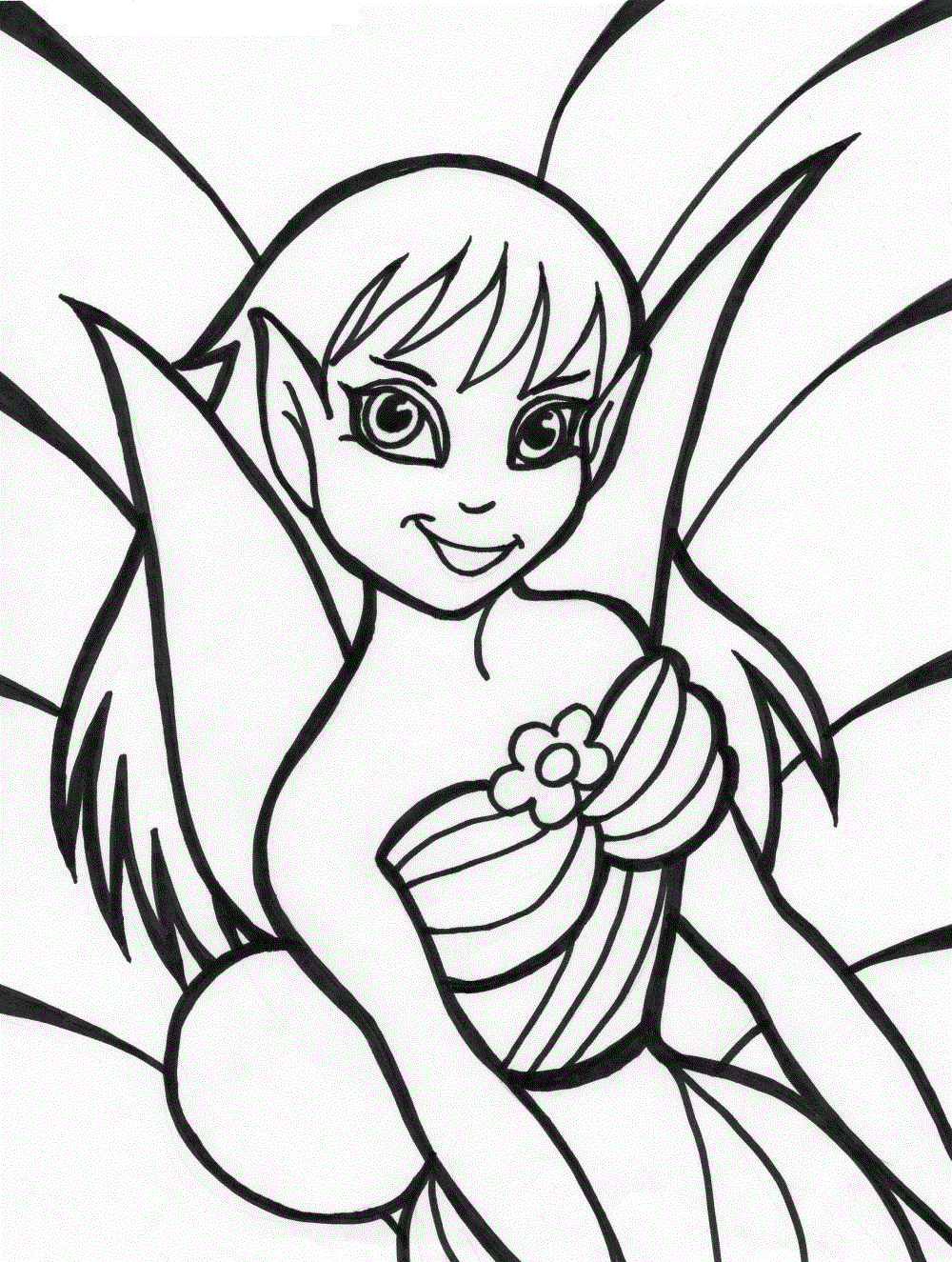 fairies coloring book pages - photo #46