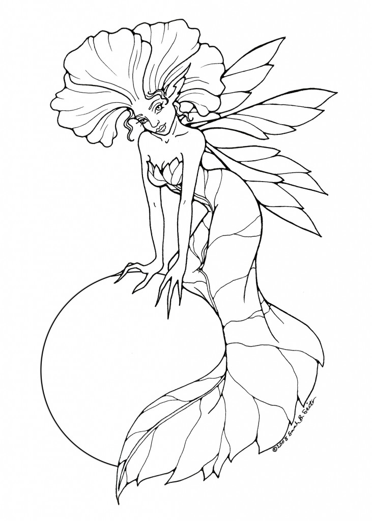 fairy garden coloring pages for kids - photo #43