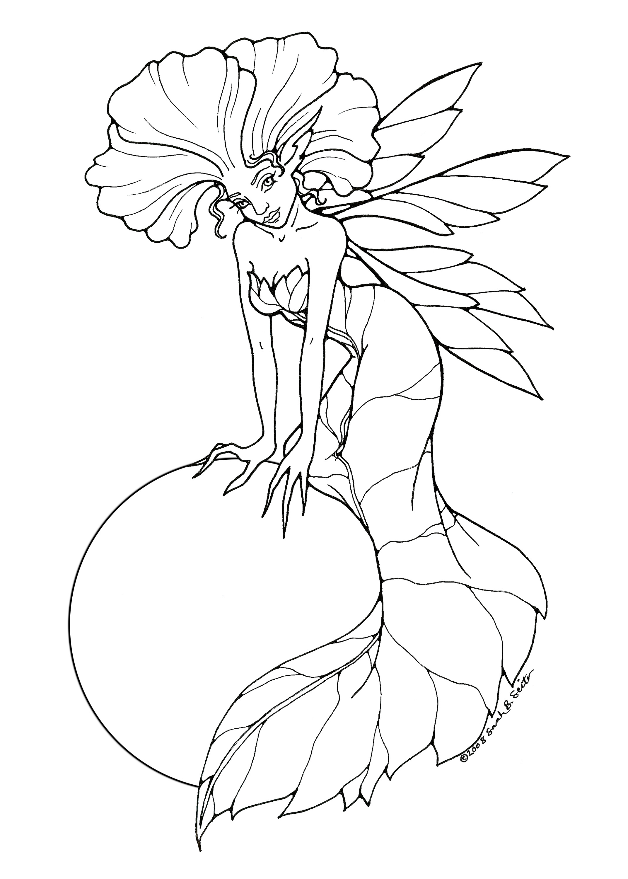 fairies pictures coloring pages - photo #1