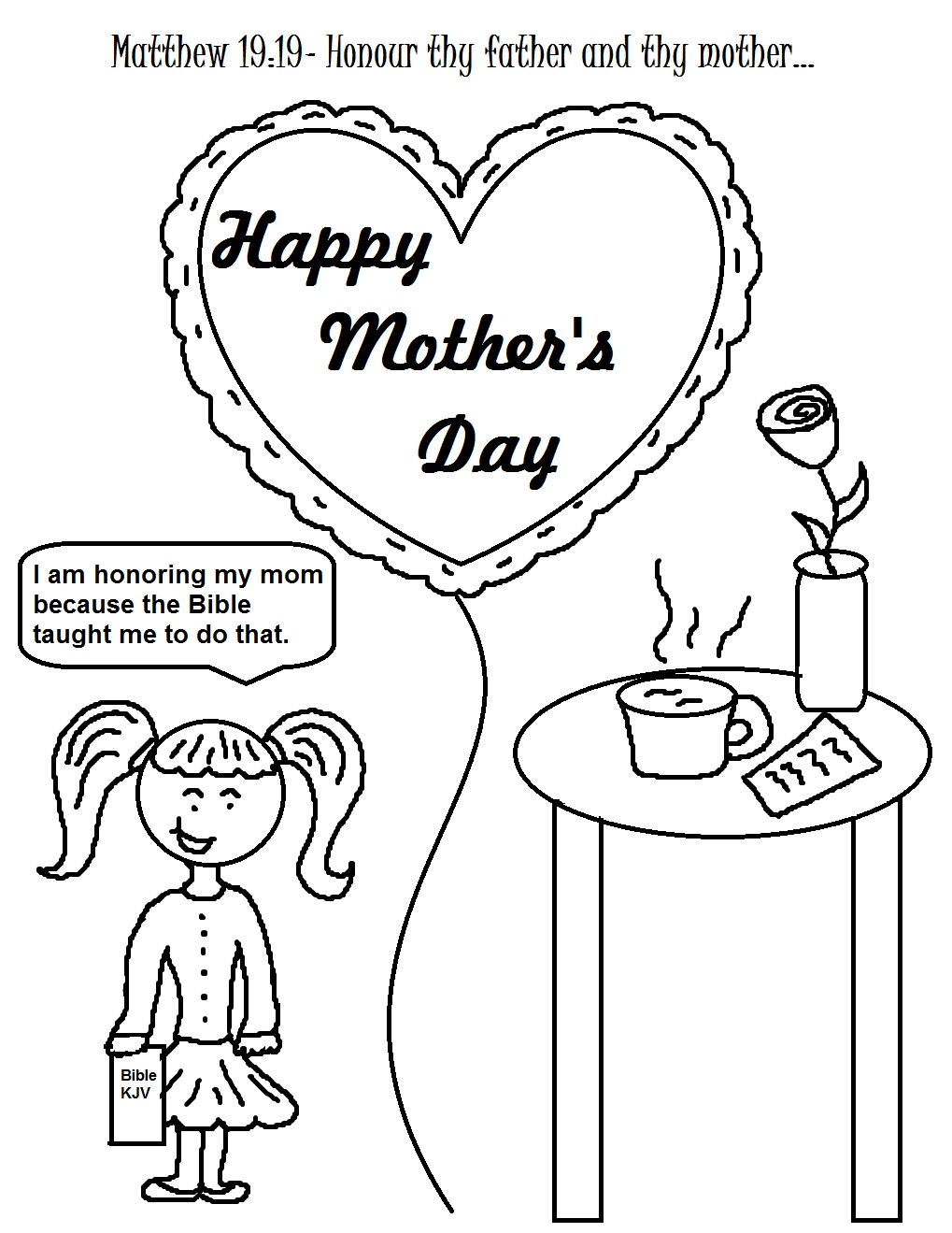 Free Printable Coloring Pages For Mother S Day