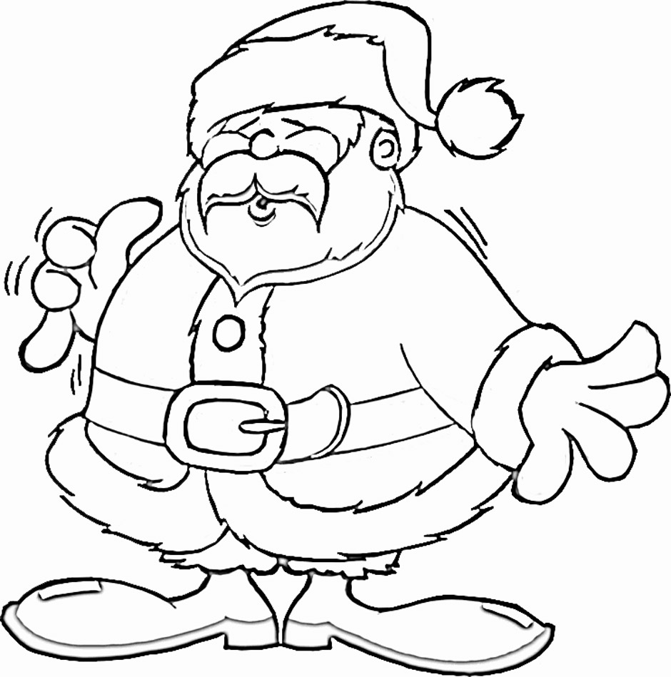 Free Printable Santa Claus Coloring Pages For Kids