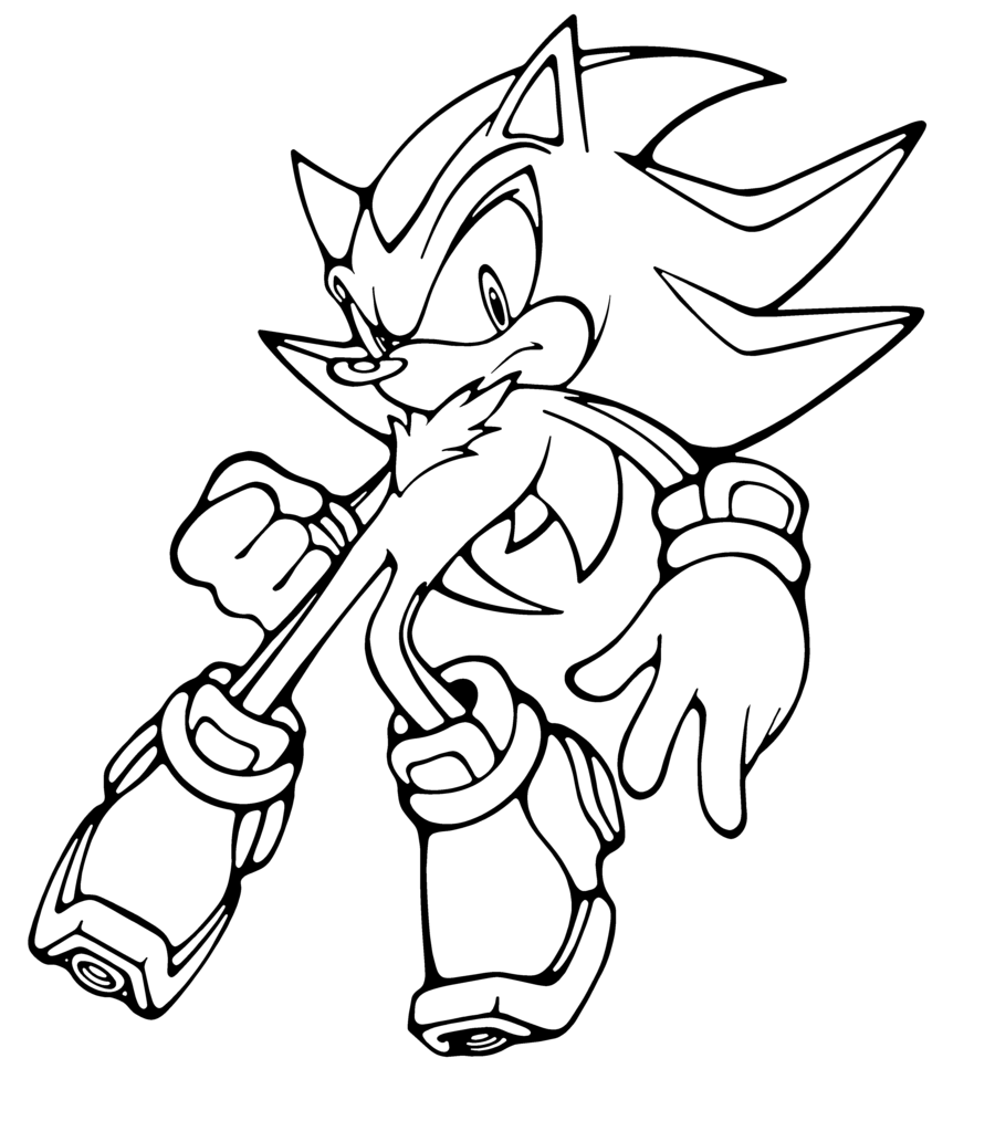 yellow sonic printable coloring pages - photo #10
