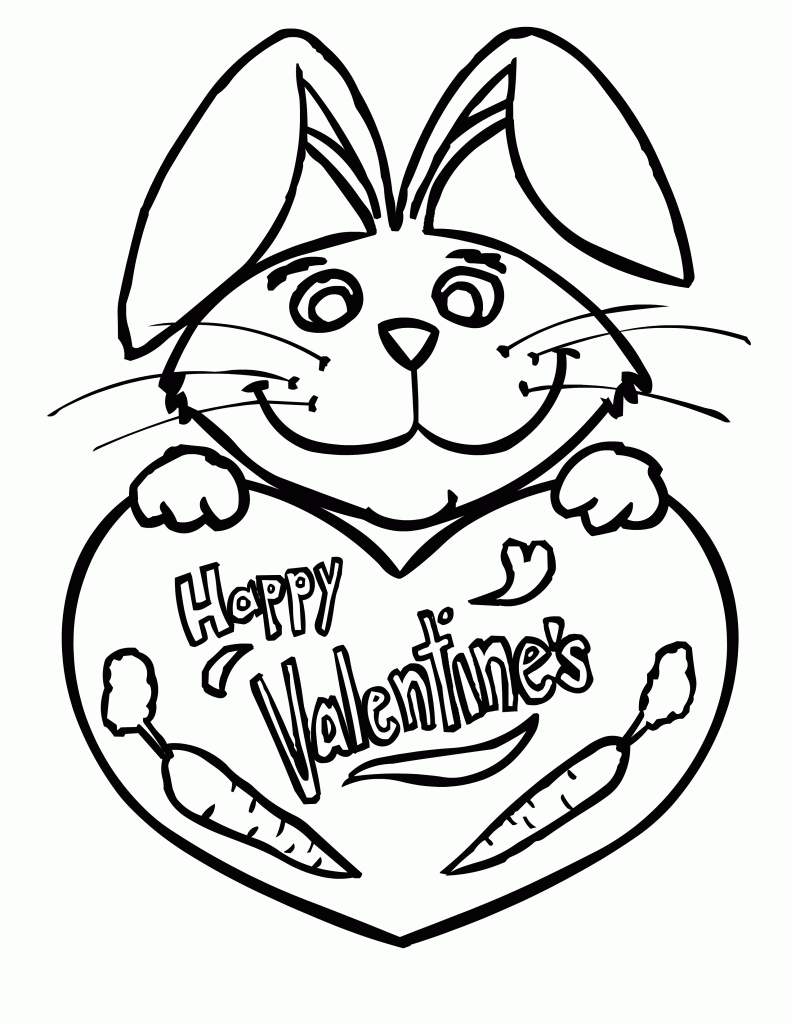 valentine coloring pages to print for kids - photo #12