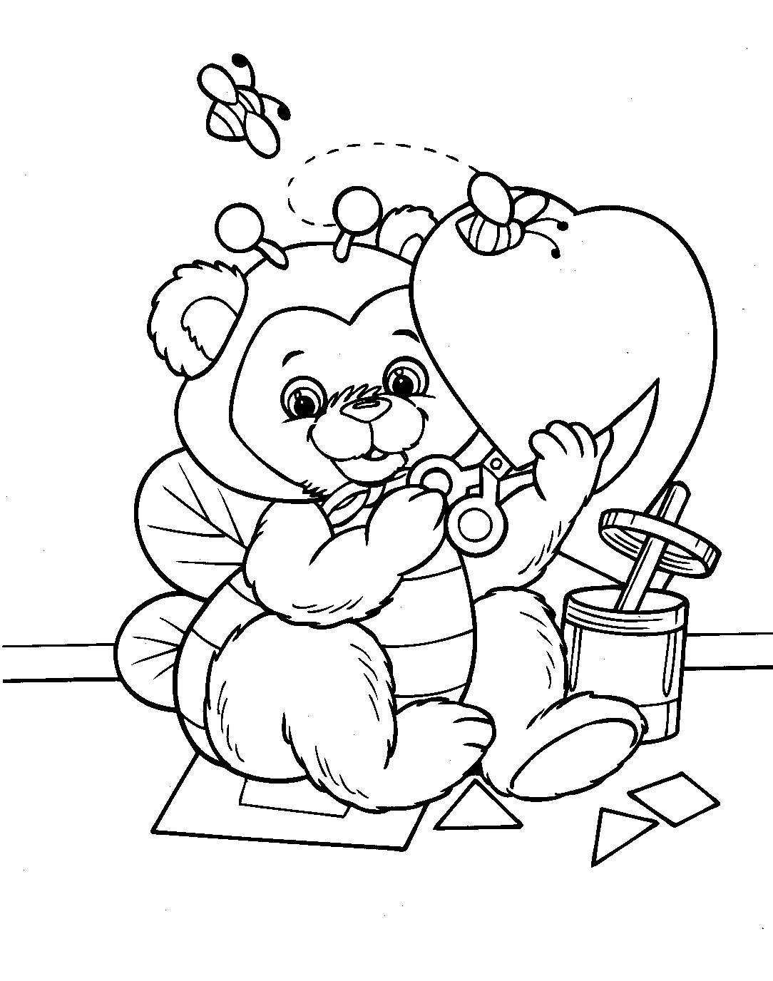 valentines day card printable coloring pages - photo #34