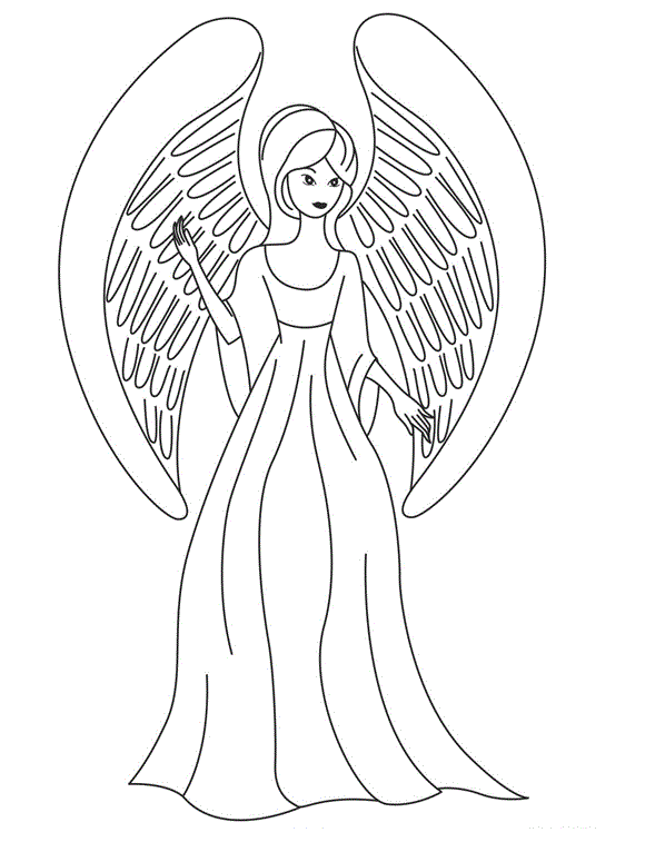 Free Printable Angel Coloring Pages For Kids