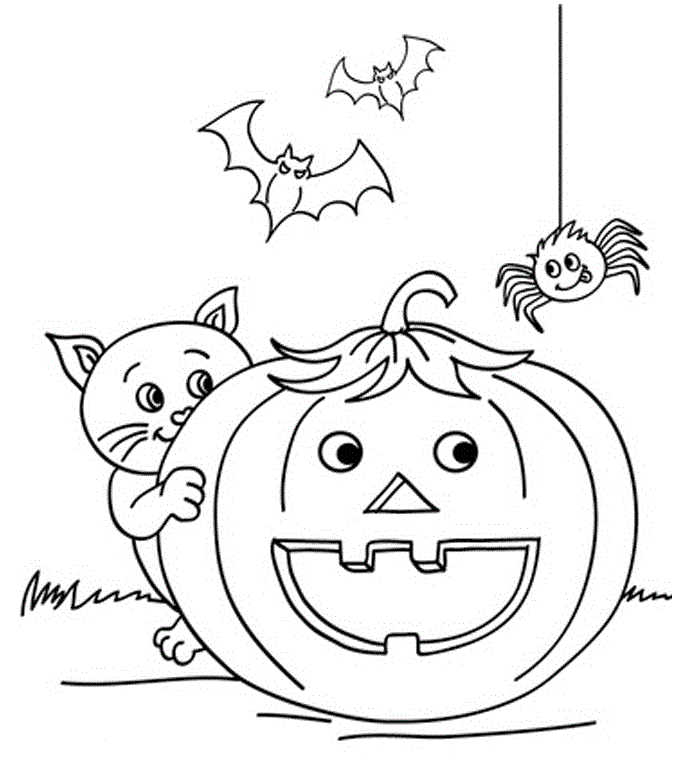 ha oween coloring pages for kids - photo #7