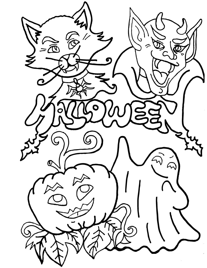 halloween coloring in pages - photo #34