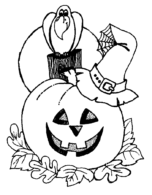 halloween coloring in pages - photo #7