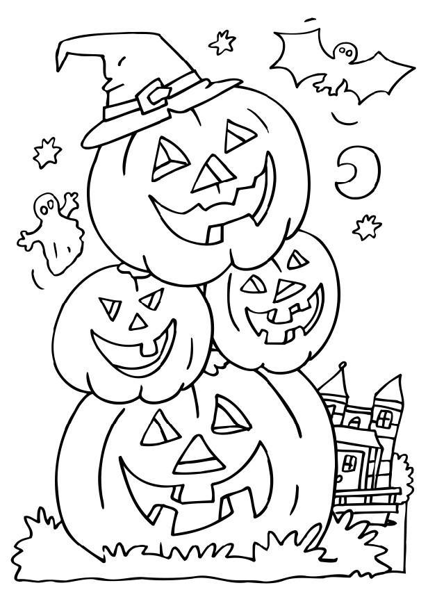 halloween childrens coloring pages - photo #20