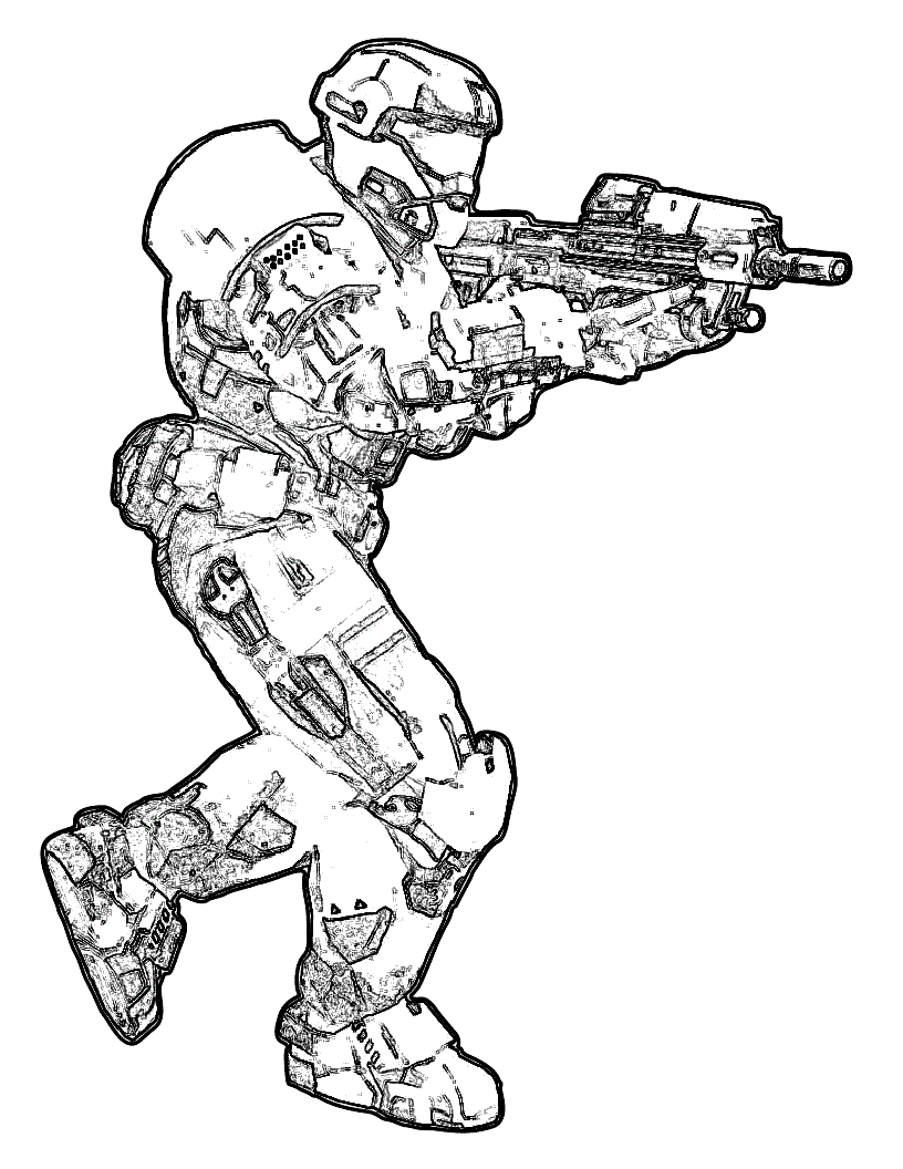 coloring pages halo 3 - photo #43