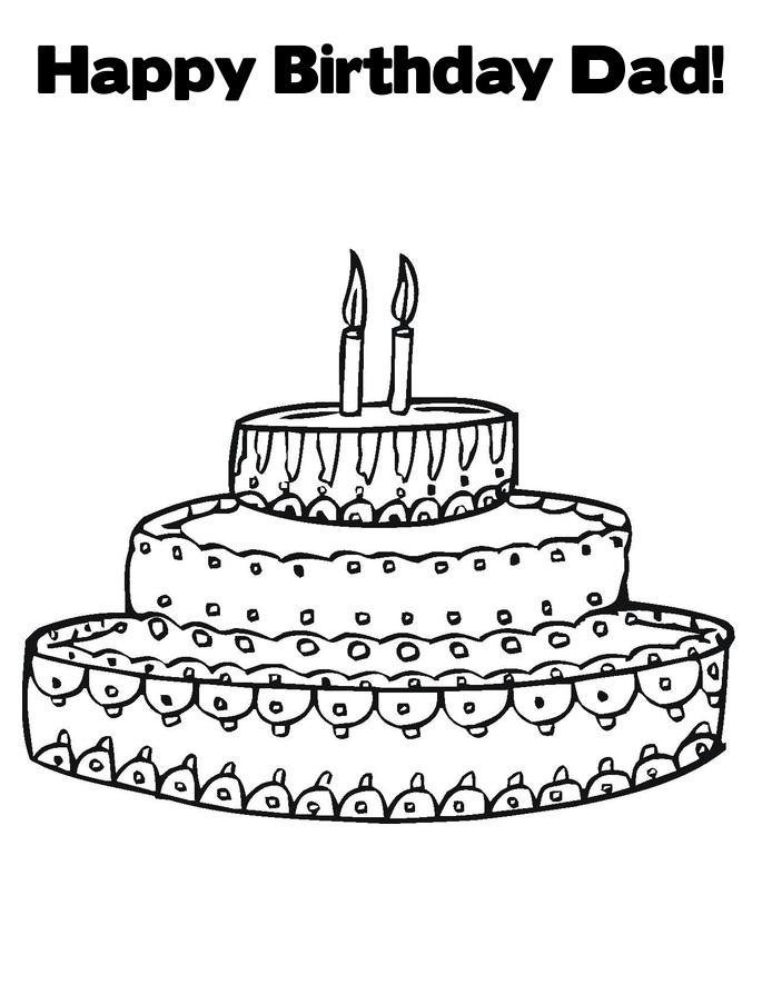 dads birthday coloring pages - photo #7