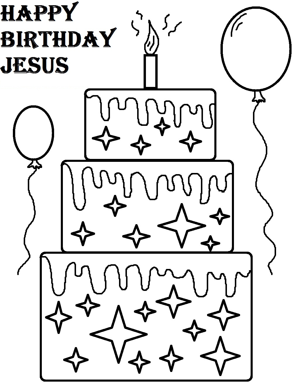 Free Printable Happy Birthday Jesus