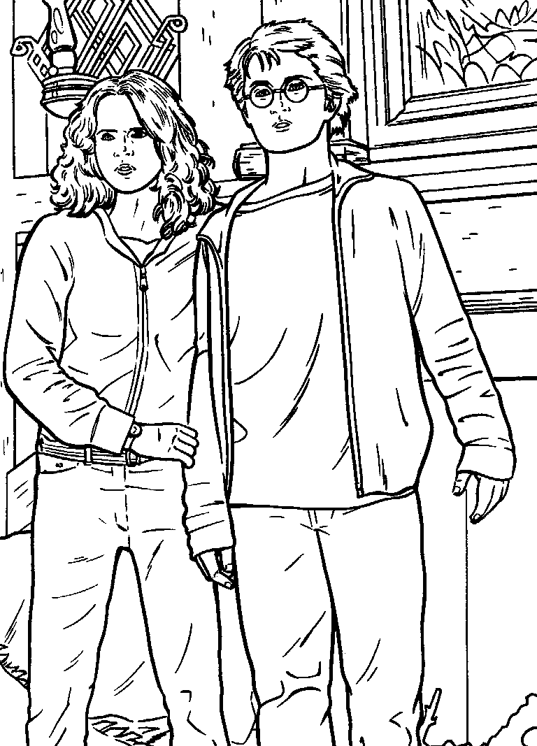 Harry Potter Characters Coloring Pages
