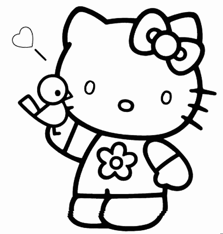 coloring pages for girls of hello kitty - photo #13