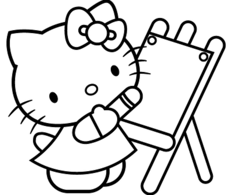 coloring pages for girls of hello kitty - photo #8