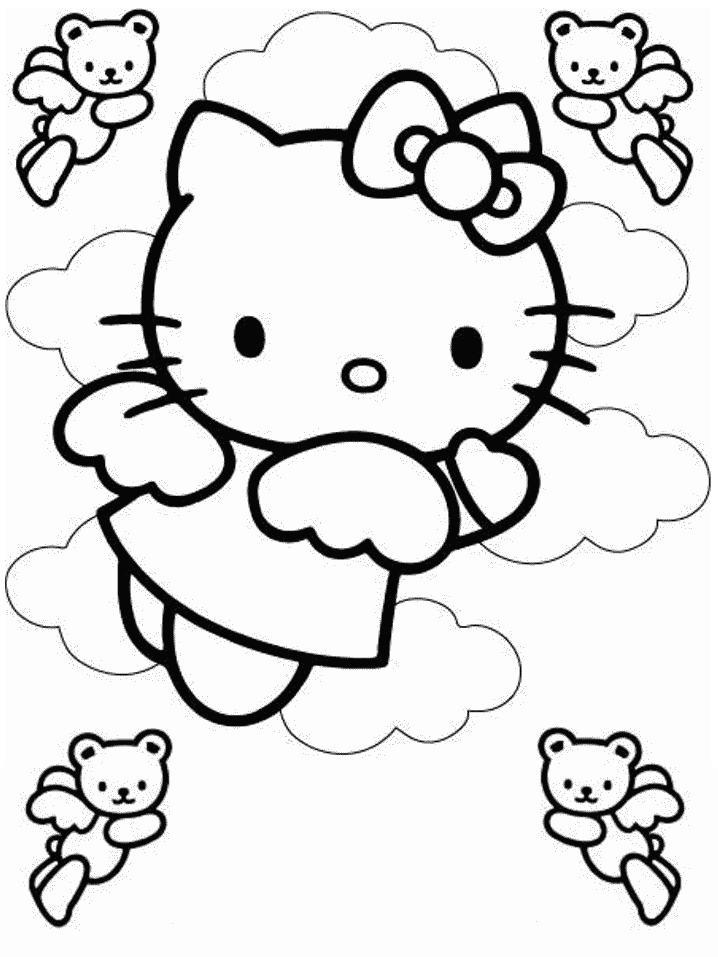 coloring pages for girls of hello kitty - photo #9