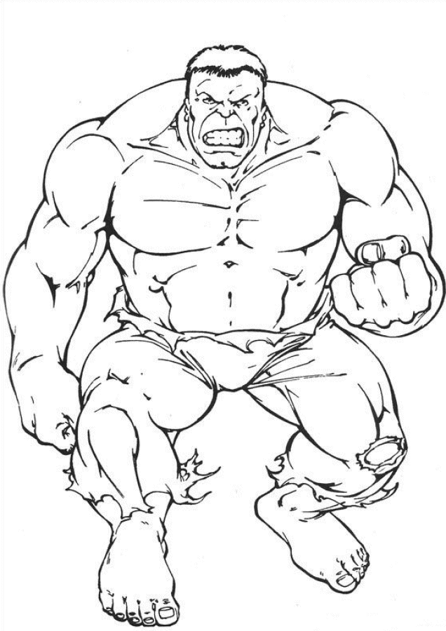 Free Printable Hulk Coloring Pages For Kids