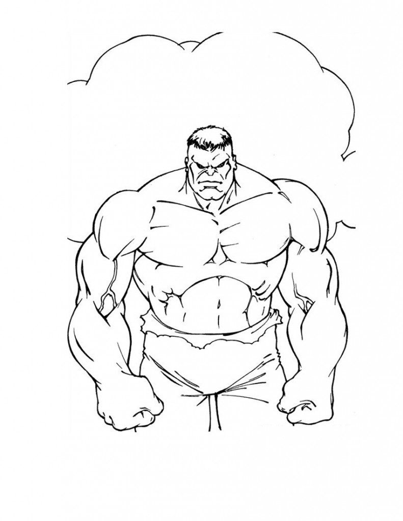 Free Printable Hulk Coloring Pages For Kids