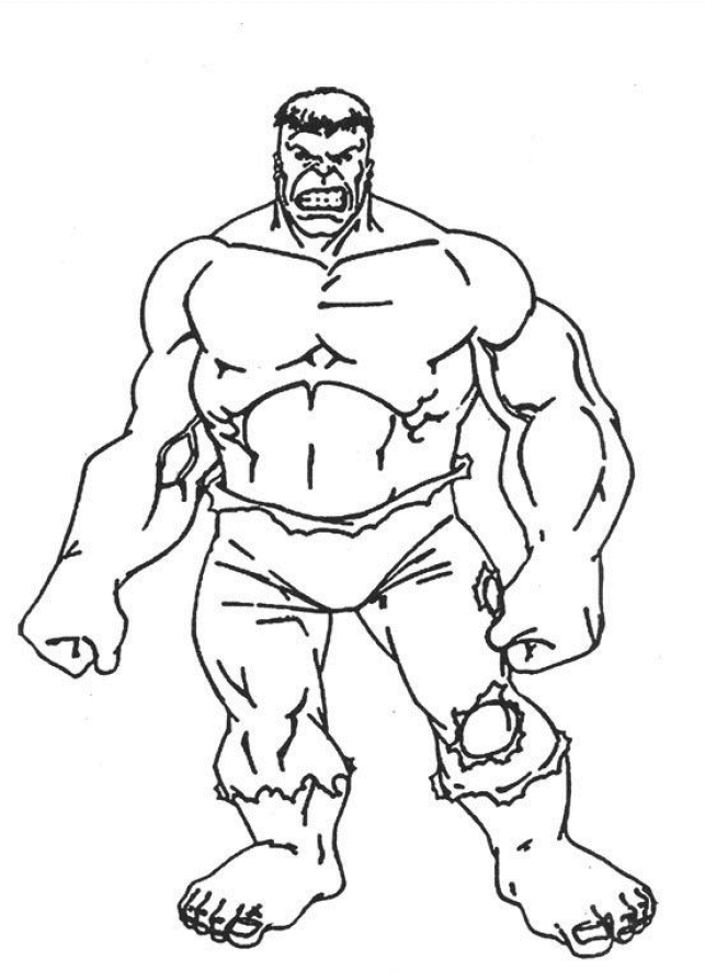 Free Printable Hulk Coloring Pages For Kids