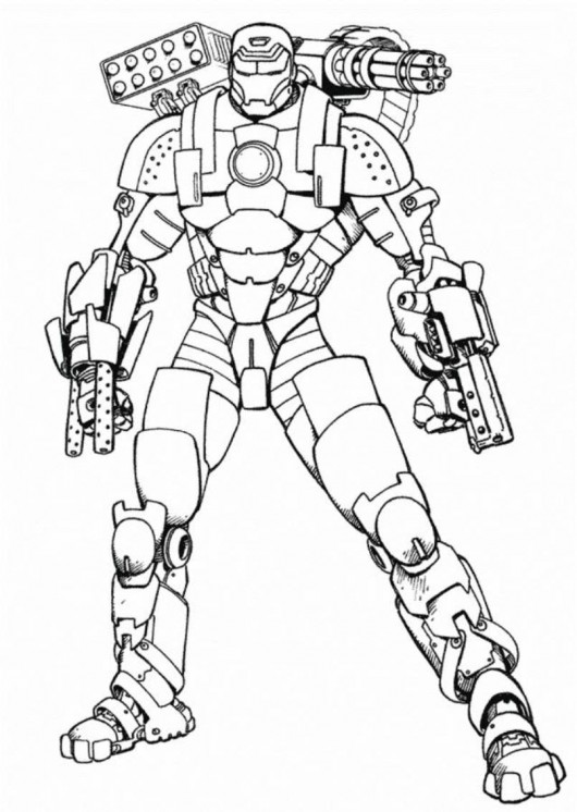 Free Printable Iron Man Coloring Pages For Kids