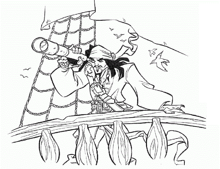 jack and the neverland pirate coloring pages - photo #1