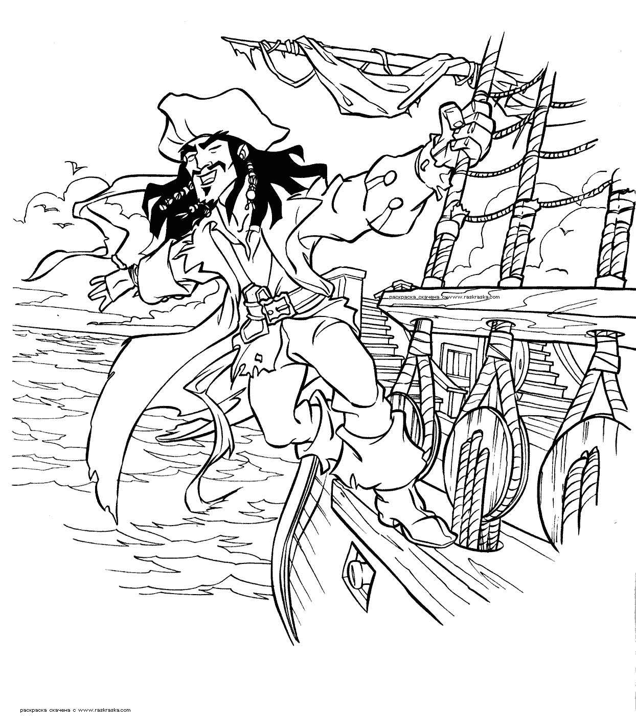 jake neverland pirates coloring pages - photo #36