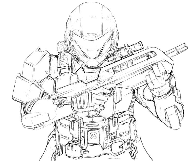 coloring pages halo 3 - photo #33
