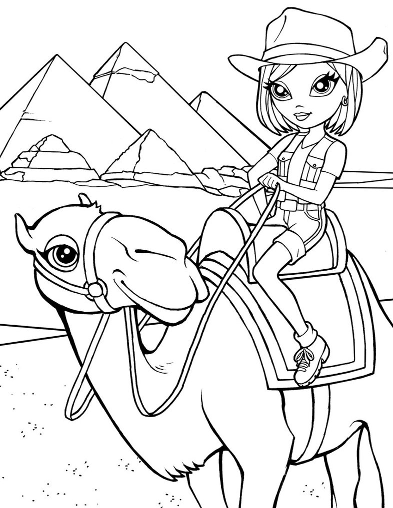 Cartoon Lisa Frank Coloring Pages for Kids