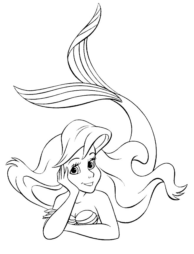 Get Printable Mermaid Coloring Pages