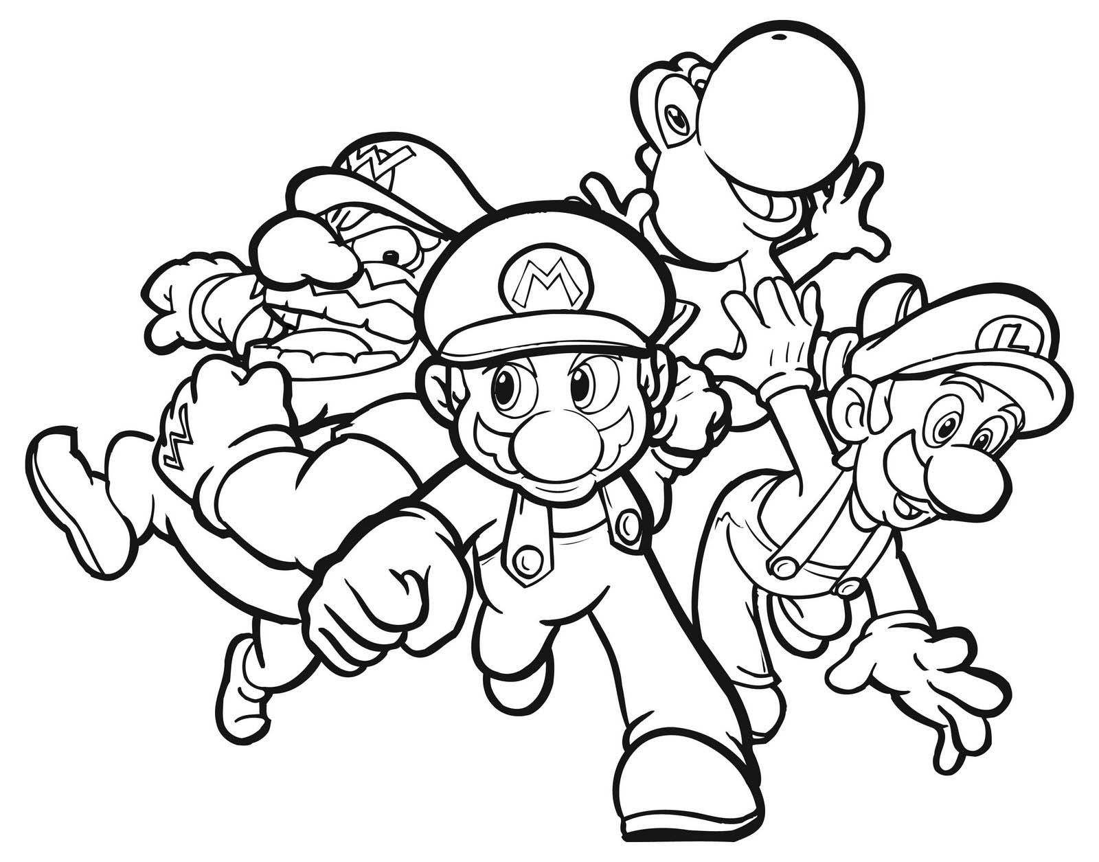 mairo coloring pages - photo #2